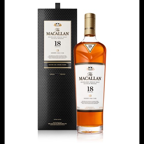 Macallan 18 Year Old Sherry Oak Whisky (2021) - Delivered to Your Door